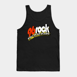 WKLS 96 Rock Atlanta Superhero Text Tank Top